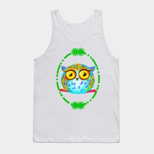 Funny owl Tank Top